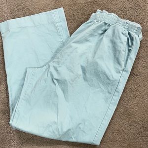 Alfred Dunner Light Blue Pull-On Cotton Pants Size 14